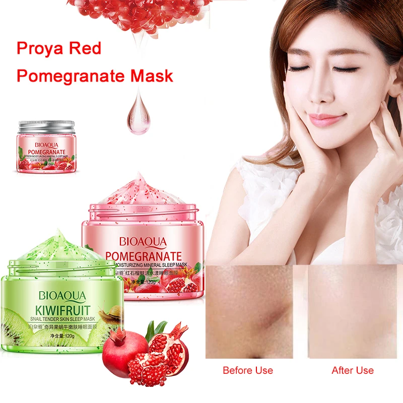 Bioaqua Fruit Sleep Face Mask Skincare Anti Wrinkle Acne Hydrating Facial Masks Beauty Korean Skin Care Products