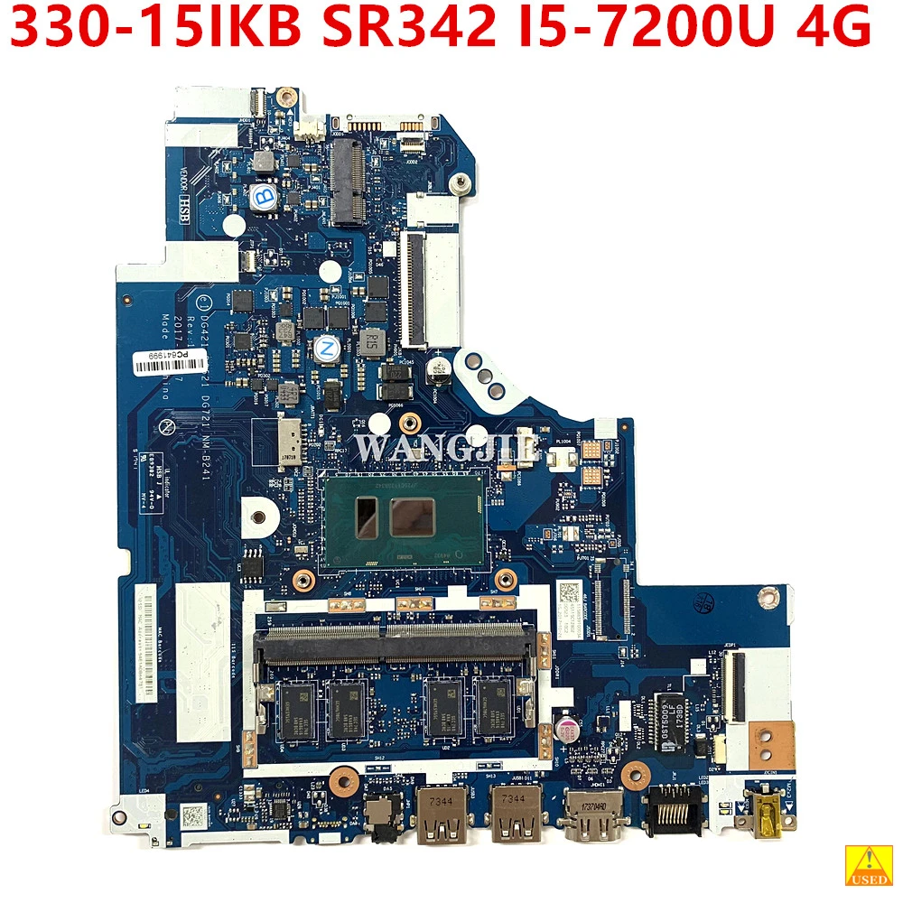 

For LENOVO 320-15ISK 320-15IKB 320-17IKB 330-15IKB Laptop Motherboard SR342 I5-7200U 4GB NM-B241 100% Tested OK