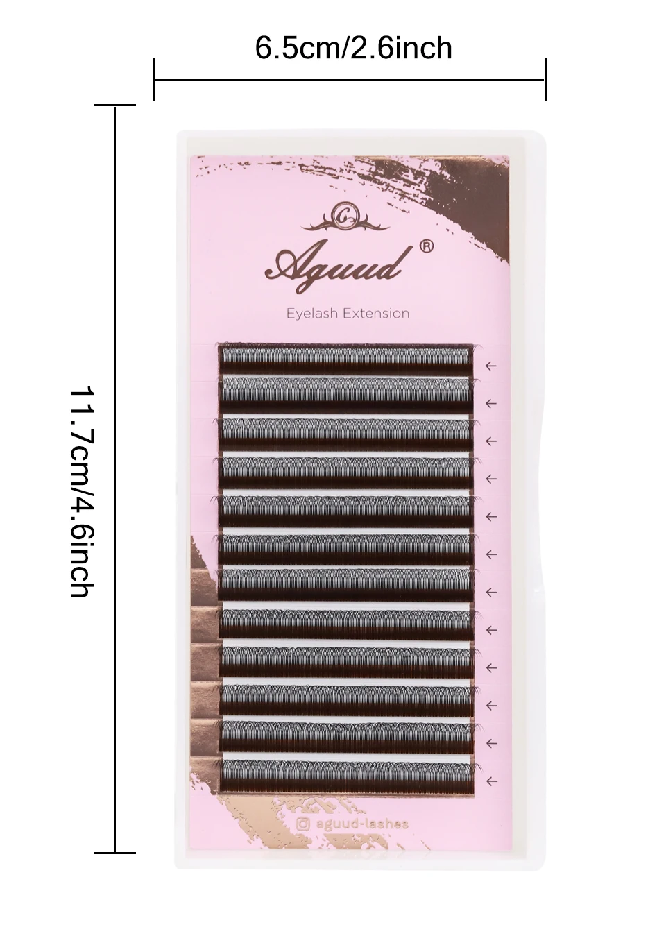 AGUUD 2D Y Lashes Extension Vorgefertigte Voume Fans Faux Nerz Wimpern Premium Mesh Net Cross Lash Einzelne Spitzen 2D Y-förmige Wimpern – Detail 11