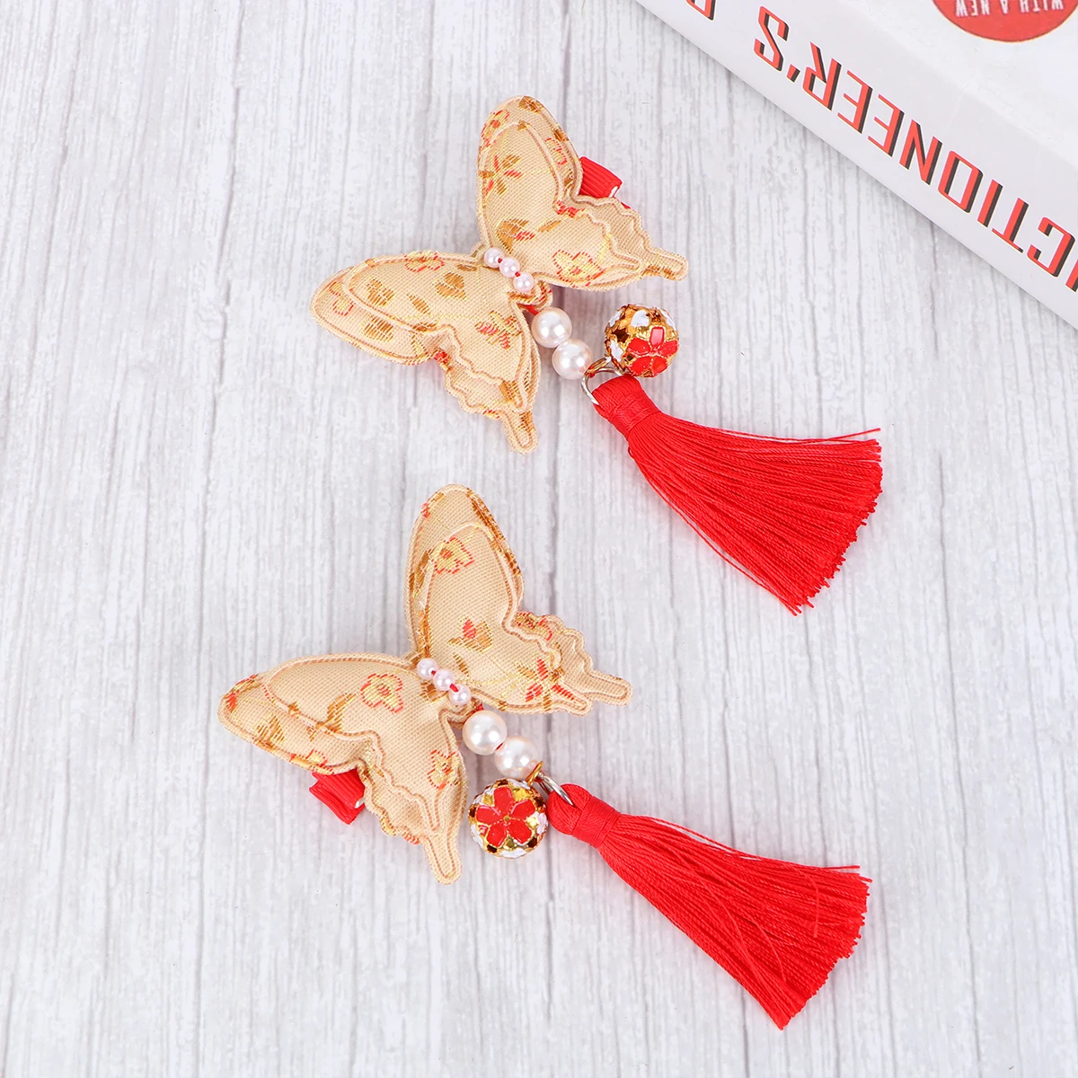 

Accessories Chinese Style Hairpin Clips for New Year Issue Card Tassel