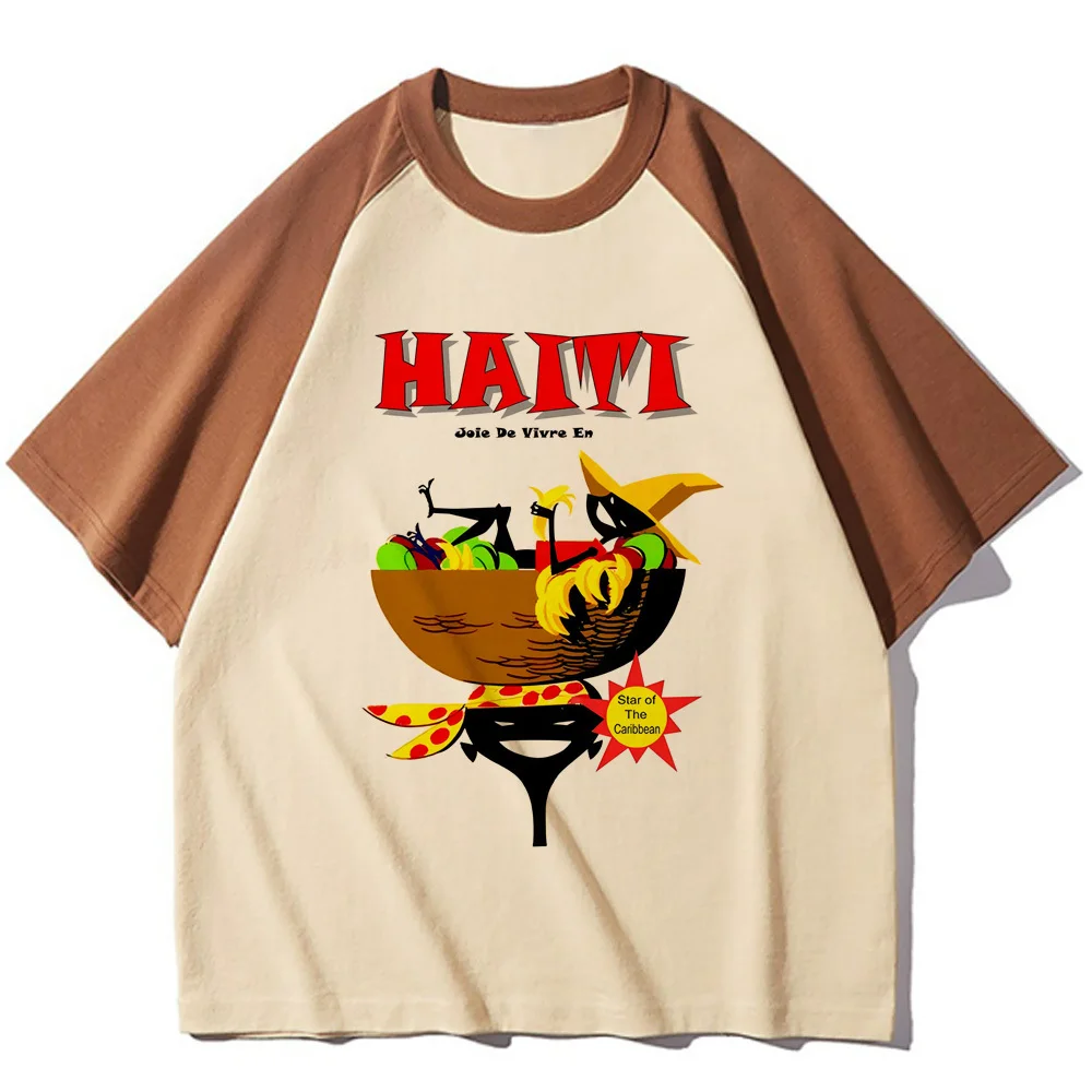 Haiti t-shirts women elegant t-shirts female streetwear anime y2k clothes