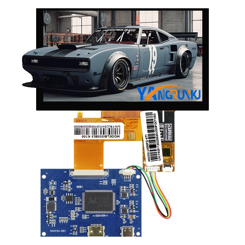 5 Inch 1000 Nits 800*480 Resolution Touchscreen with HDMI Board Module BI050BS3-K100 RGB TFT HD for Signal Monitor