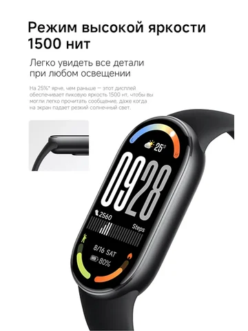 Умный браслет Xiaomi Smart Band 10 AMOLED пульс SpO2 сон 150 спорт 21 день 5ATM