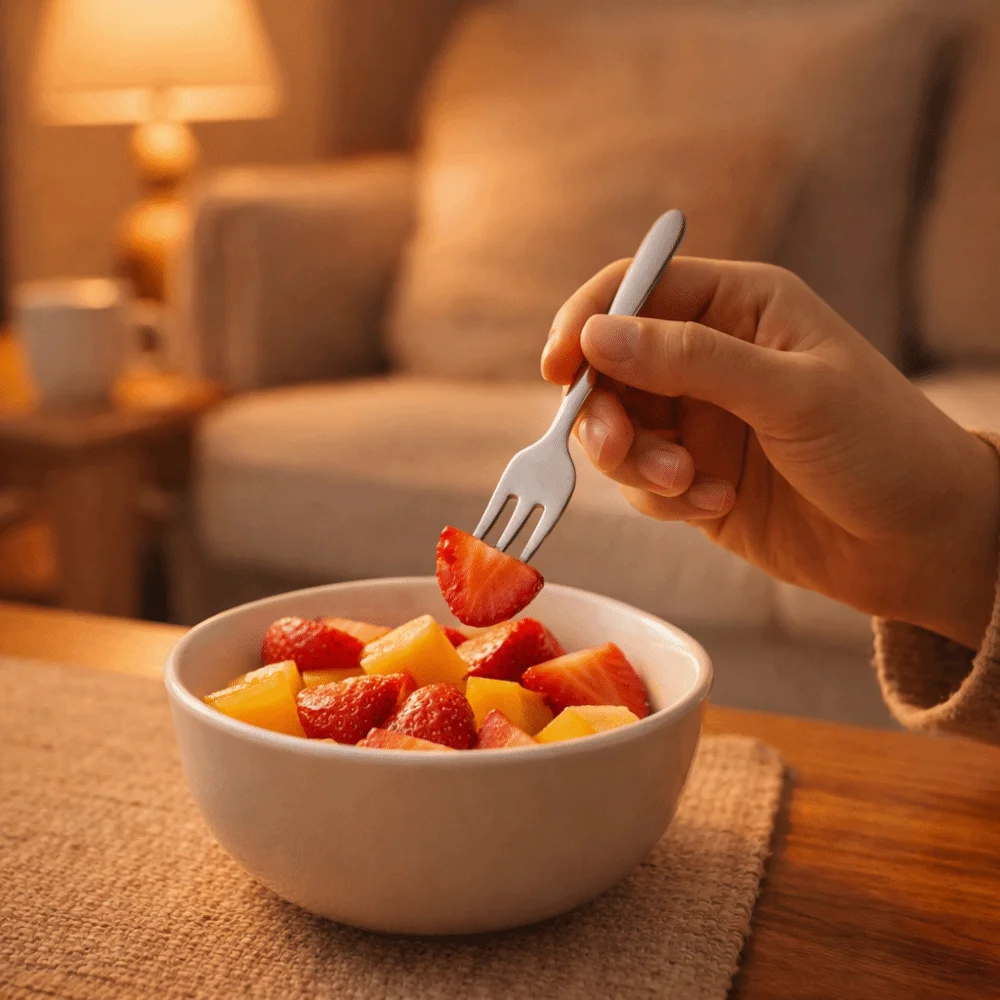 5PCS/SET Tableware Stainless Steel Mini Cutlery Set Lightweight Thickened Ice Cream Scoop Dessert Spoon Fruit Fork Picnic