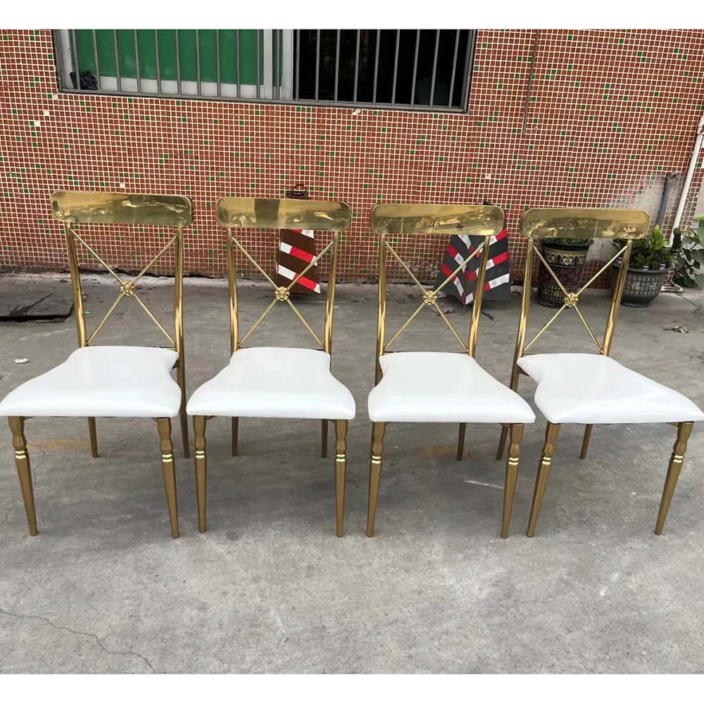 

Luxury Wedding Banquet Stainless Steel Chairs