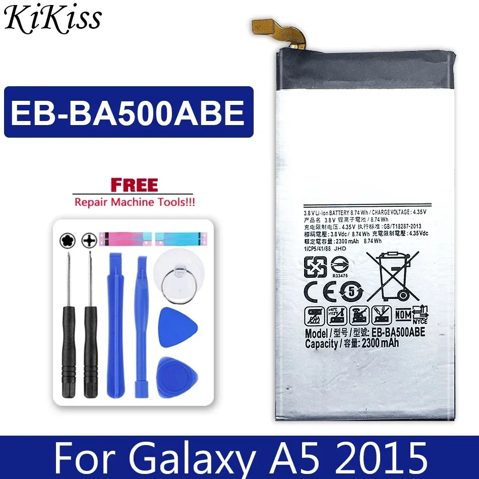 

Smartphon Batteries 2300mAh для Samsung Galaxy A5 (2015 Edition) A500 EB-BA500ABE A500K SM-A500FU SM-A500F Battery