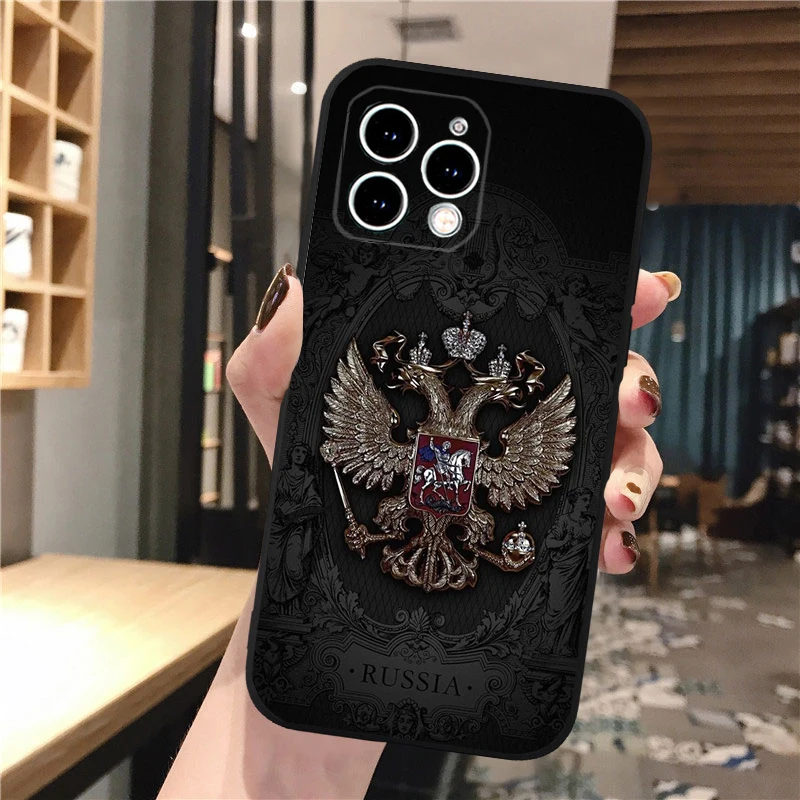 Russia Flag Phone Case For iphone 17 Pro Max Air 17 16 15 14 13 Pro Max 15 16 Pro 15Plus