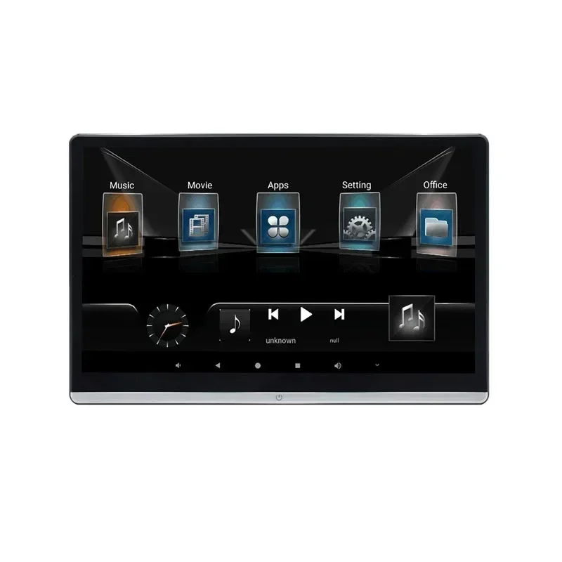 14 Inch Universal 720p WIFI USB Mirror Link 4+64g Android 12 Car TV Video Touch Screen Headrest Monitor 4k Multimedia