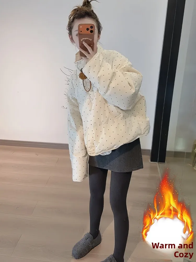 한국 슬레 여성용 오르트 티엔드 페이스 라이닝 자켓 겨울 스트리트 슬레 탑 퀄리티 아우터웨어 캐주얼 출퇴근 패션