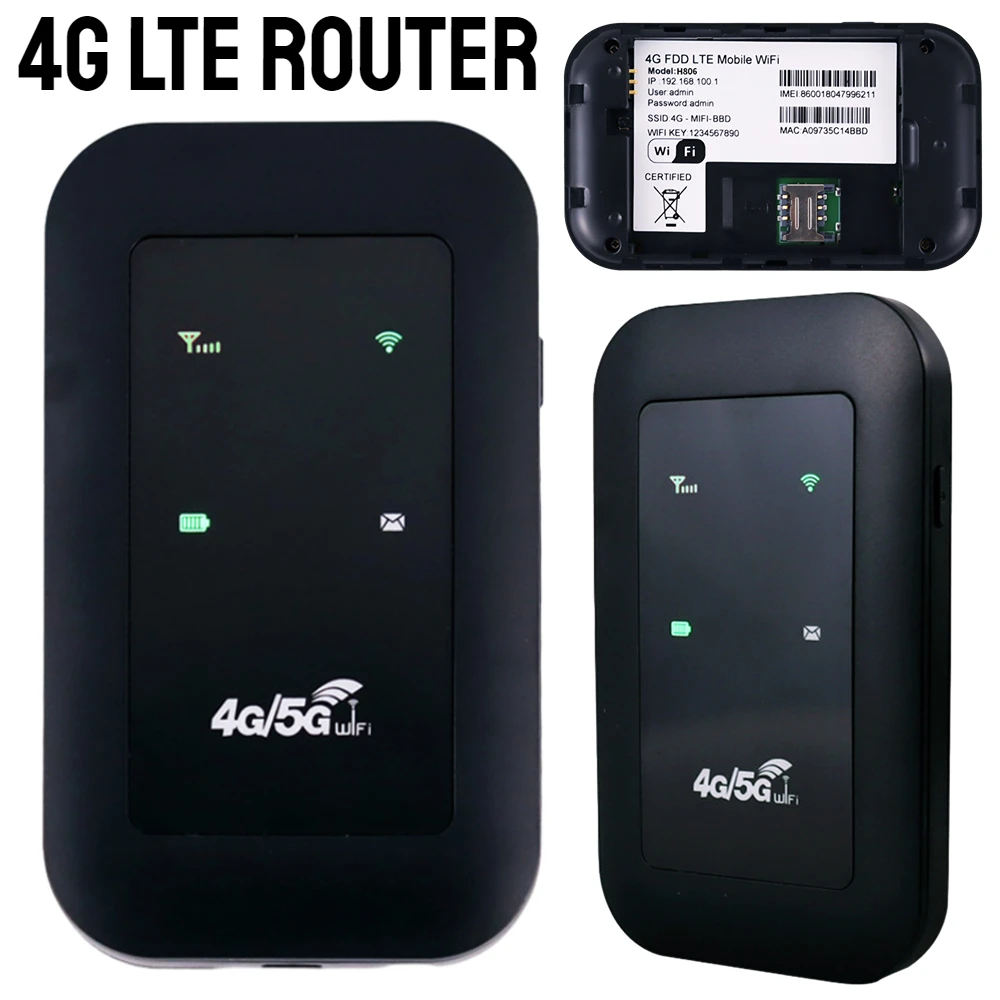 4G Lte Wireless Router 150Mbps Mobile WIFI Router With Sim Card Slot Repeater Signal Amplifier Outdoor Hotspot Network Expander