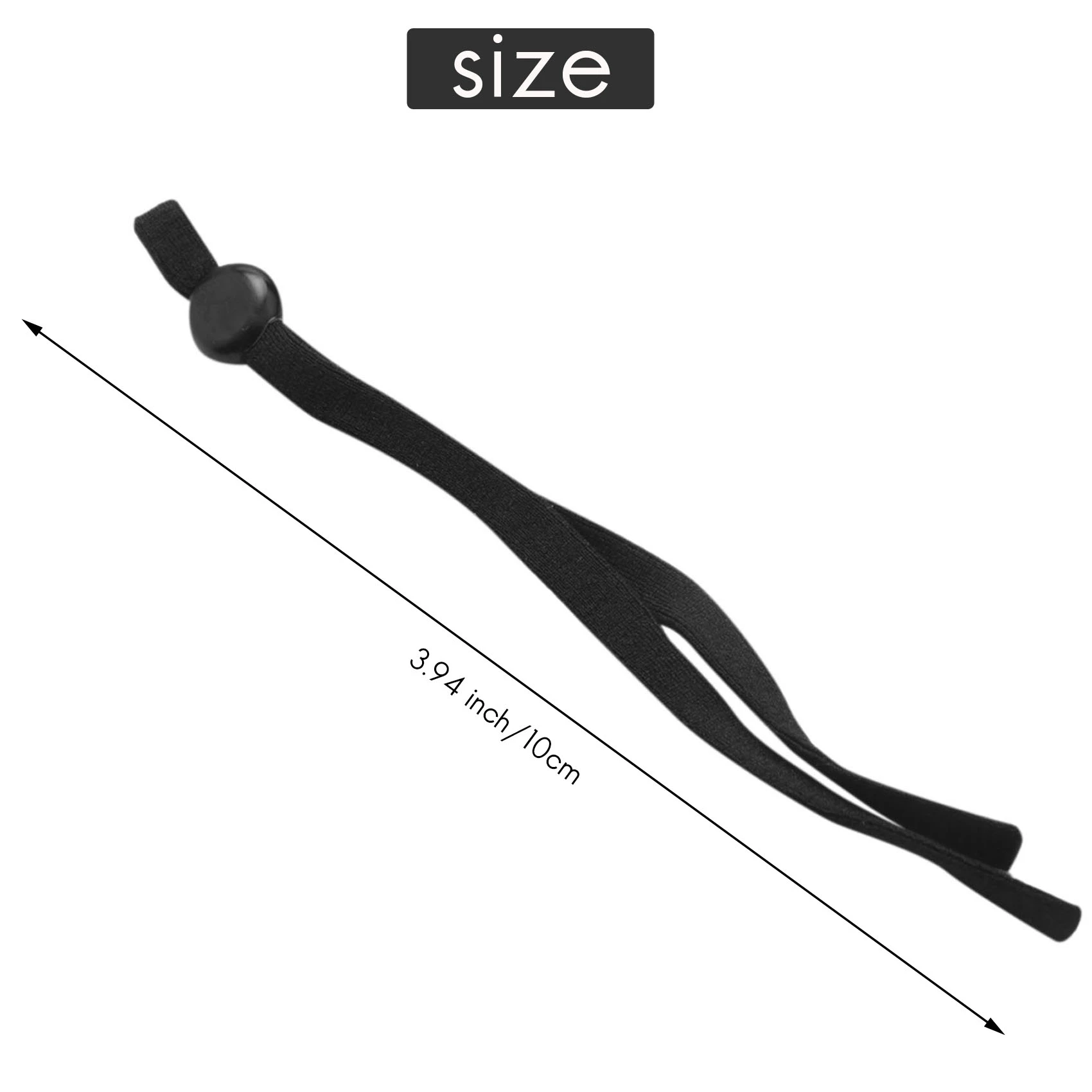 

1000 Pcs Sewing Elastic Band Cord With Adjustable Buckle Stretchy Mask Earloop Lanyard Earmuff Rope DIY Making Supplies-AT64