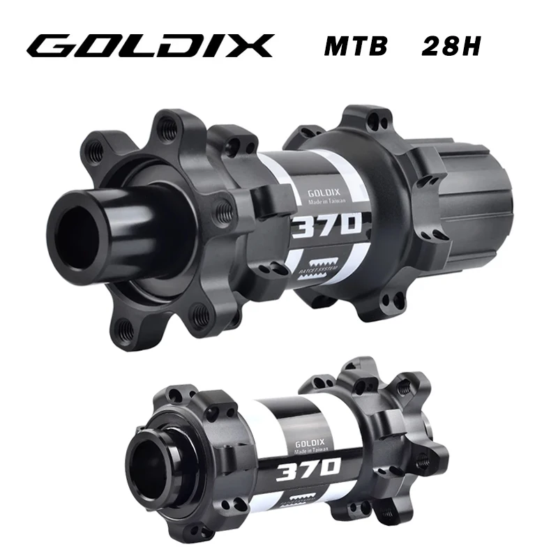 

GOLDIX M370 Bicycle hub Sealed Bearing Hub 6-bolt Disc Brake Straight Pull 28H Ratchet 36T BOOST MTB Hub for 10/11/12 Speed