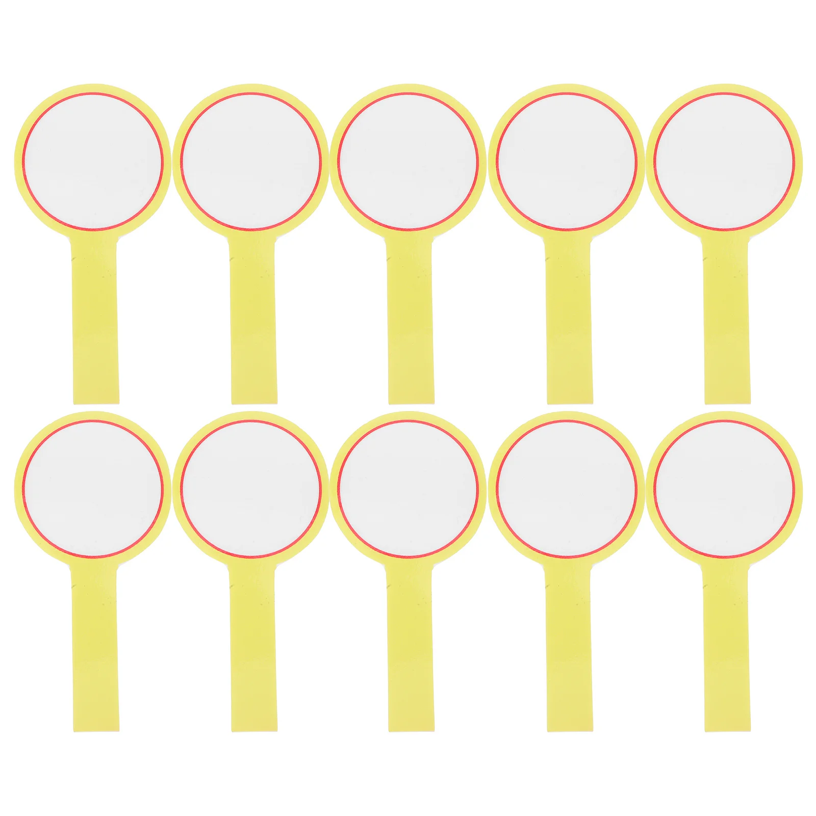 10 قطعة مجداف السبورة البيضاء المحمولة الجافة القابلة لإعادة الاستخدام لوحة التصويت في الفصول الدراسية المحمولة لوحة النتائج للطلاب المعلم