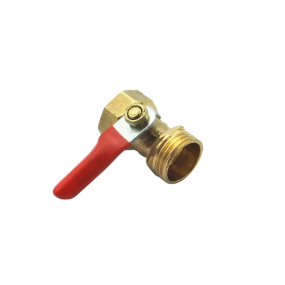 3/8" BSPT Female x 3/8" BSPT Male Threaded Two Way Brass Ball Valve For Oil Water Air