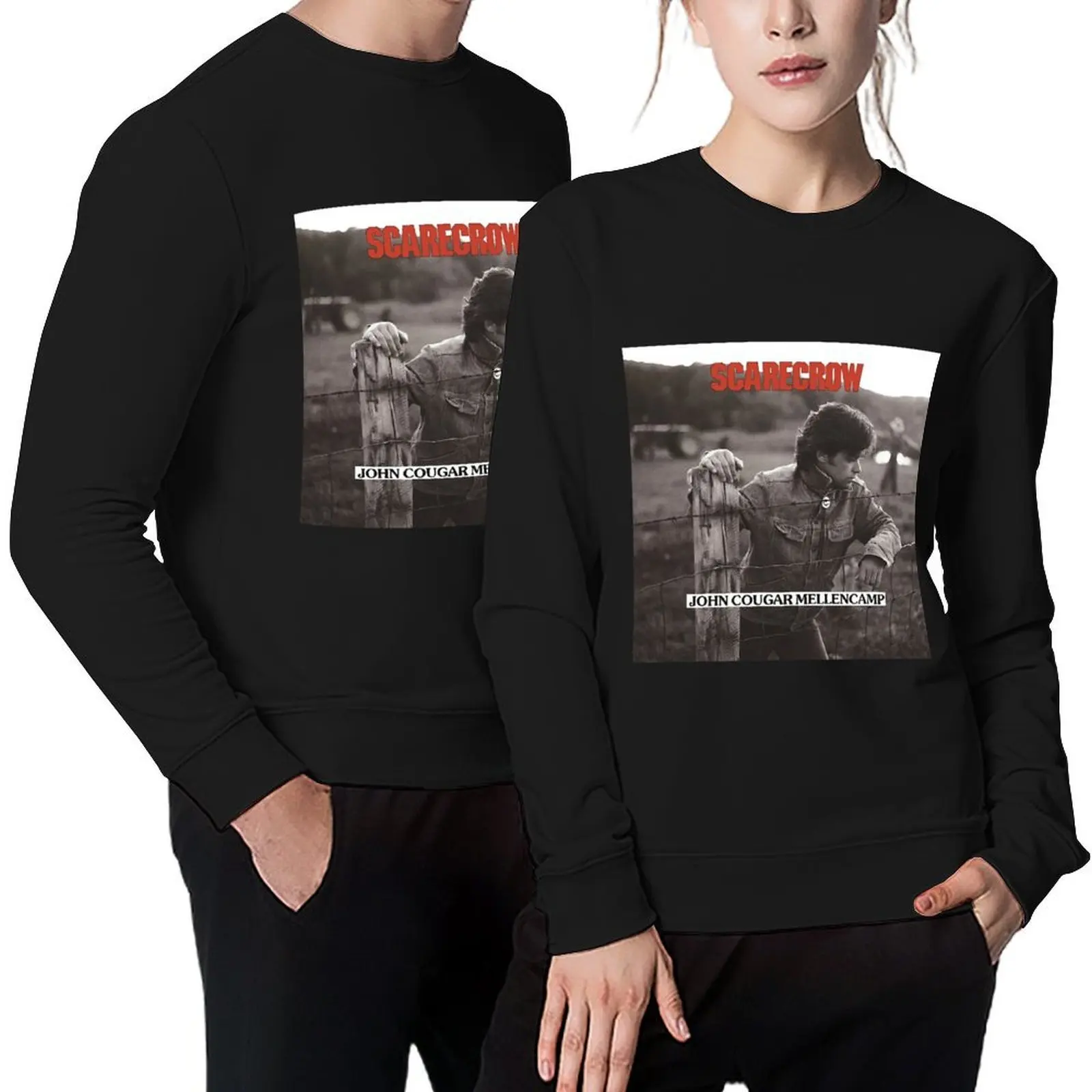 

Cougar Pagar John Tour Mellencamp The Vintage Music Rock John Design Pullover tracksuit men winter clothes sweatshirts