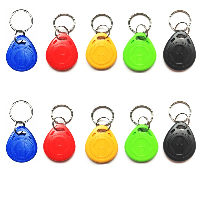 

10pcs 13.56 Mhz Block 0 Sector Rewritable RFID M1 S50 UID Changeable Card Tag Keychain NO.2 Keyfob ISO14443A