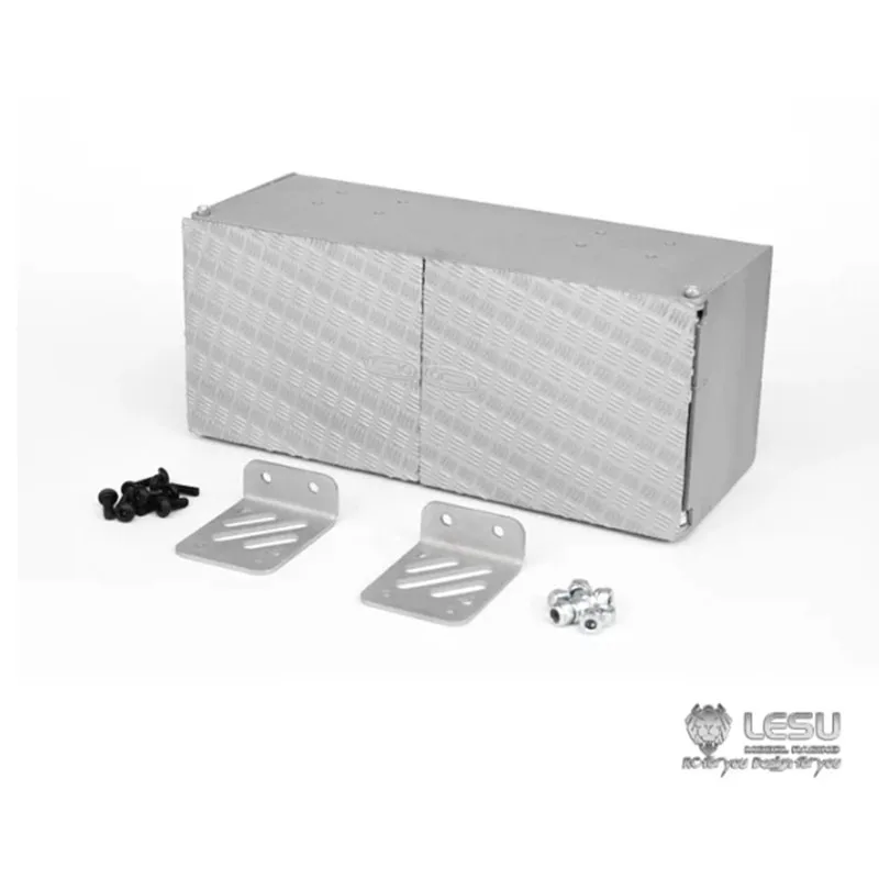 RC 1/14 LESU Spare Metal Tool Box for Tamiya Hydraulic Excavator Loader Dump Truck for MAN VOLVO Trailer Tipper DIY Parts