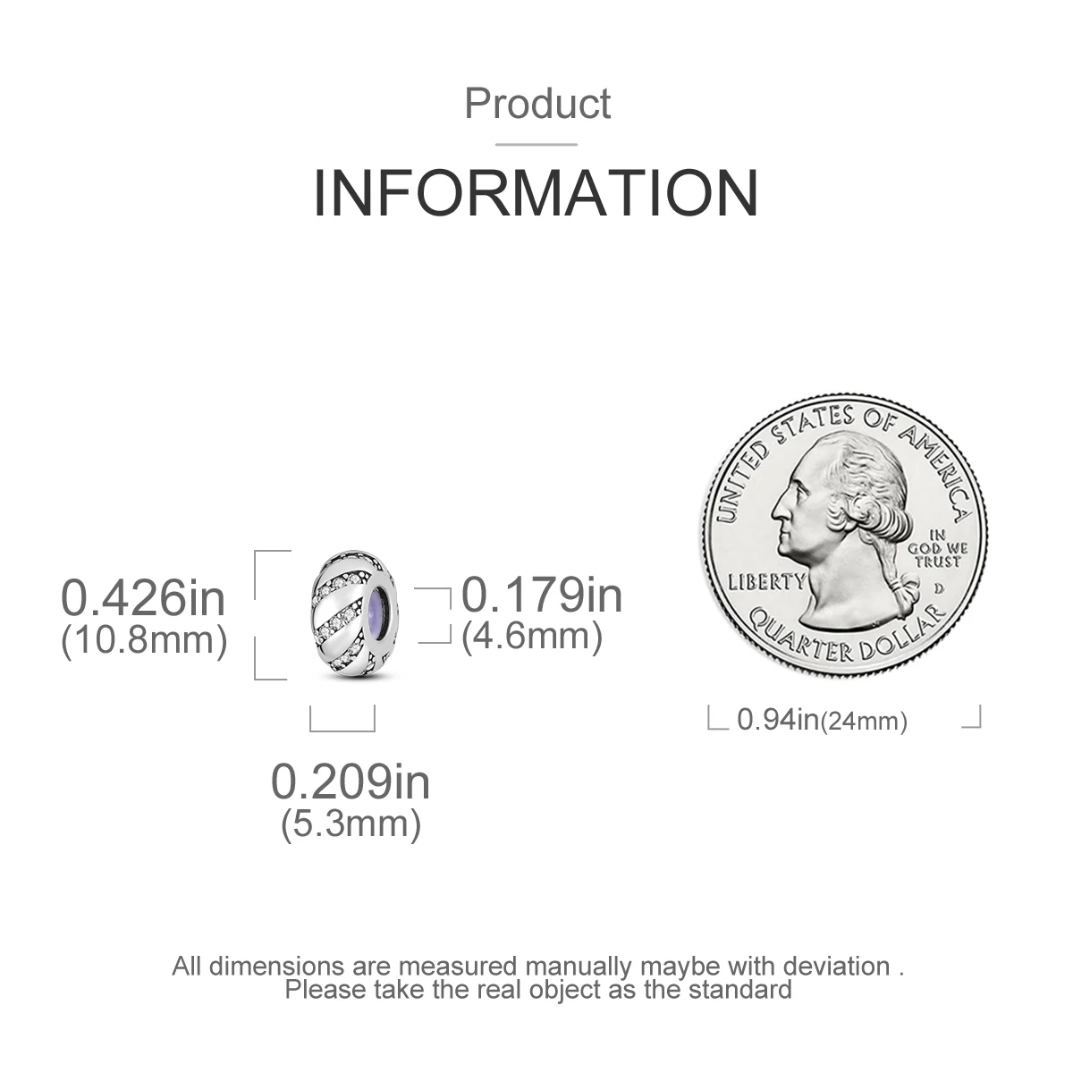Charms passend für Originalperlen, 925er Sterlingsilber-Clip-Charms, Zirkon-Silikon-Abstandshalterperlen, passend für Armbänder, Damen-DIY-Geschenk – Detail 18