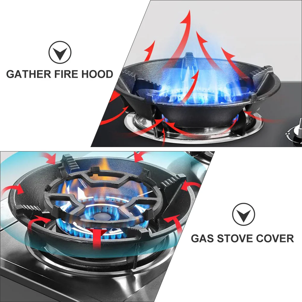 Oven Accessories Energy Saving Fire Cover Gas Stove Hood Ring Gather Burner Energy-saving