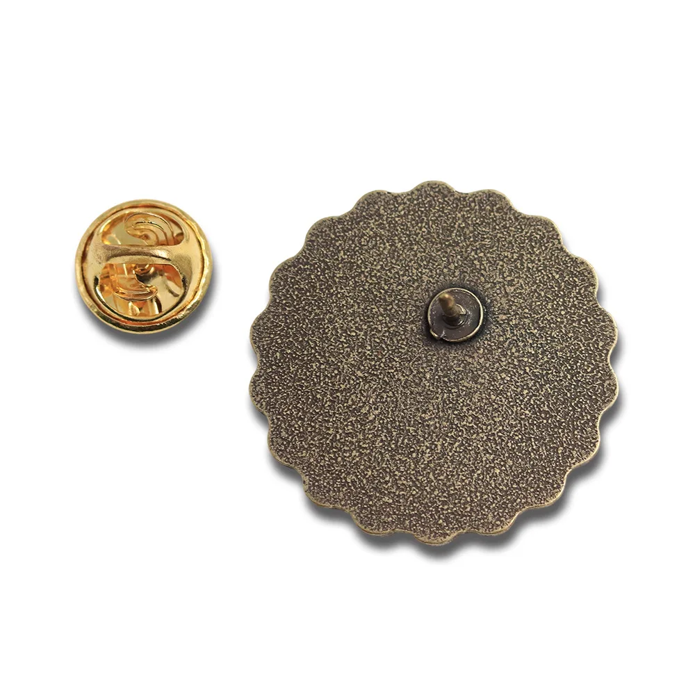 1PC Dino Institute Enamel Pin, Vintage Bronze Paleontology Badge, Dinosaur Fossil Exploration Gift for Prehistory Fans
