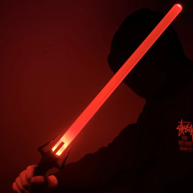 RGB Lightsaber Laser Sword Toys para crianças, fontes sonoras, Force FX, FOC Blaster, espada laser Jedi, mudança de 7 cores, 80cm