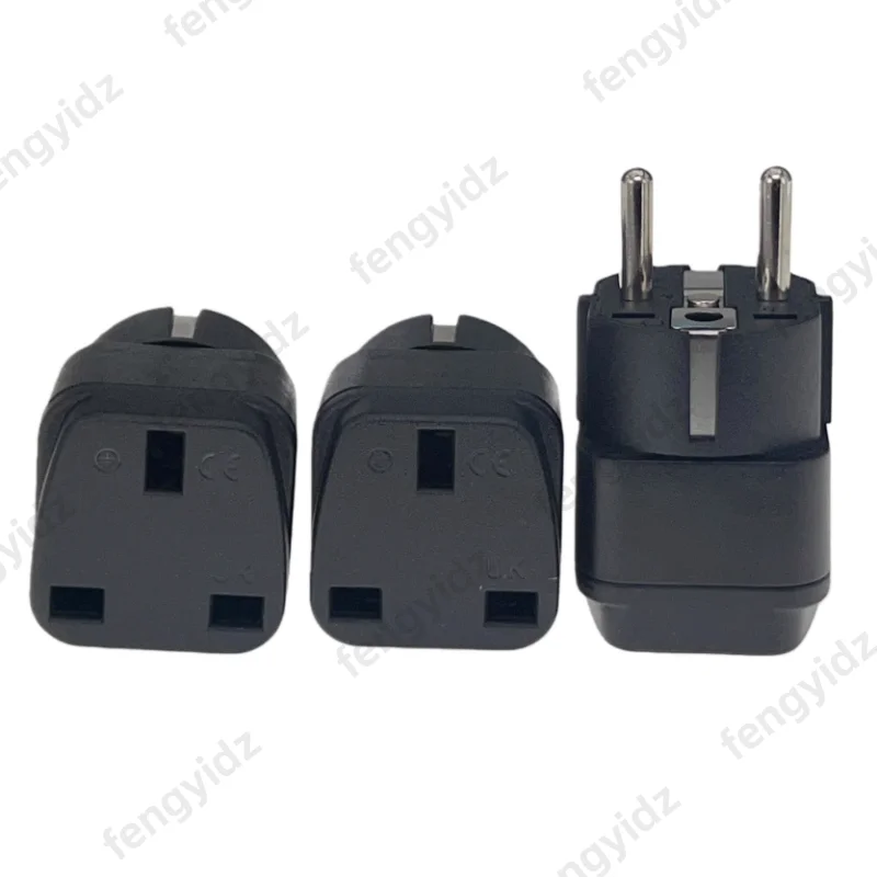 3PCS UK to EU Plug Adapter Euro Travel Adapter Converter England to Germany/Europe Electrical Sockets AC Power Wall Charger