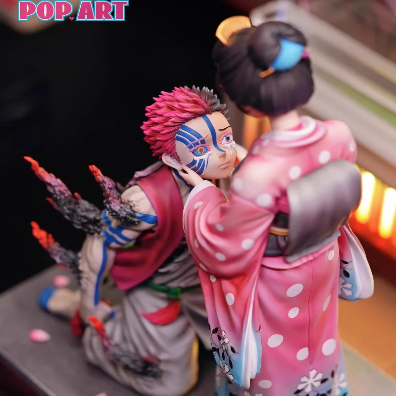 

In Stock Pop Art Demon Slayer Akaza Koyuki Gk Statue Collectible Figure With Upgraded Color Box Packaging For Anime Collector