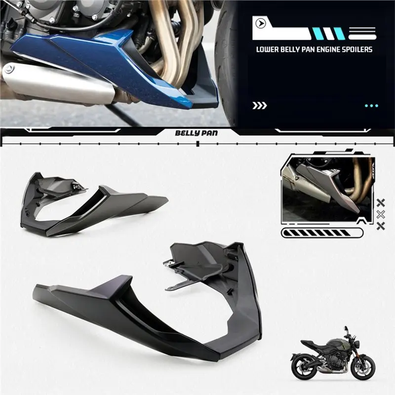 A02Q-Lower Fairing Belly Pan Engine Spoiler Motorcycle For Tiger Sport 660 Trident 660 2022-2026 Frame Panel Protector