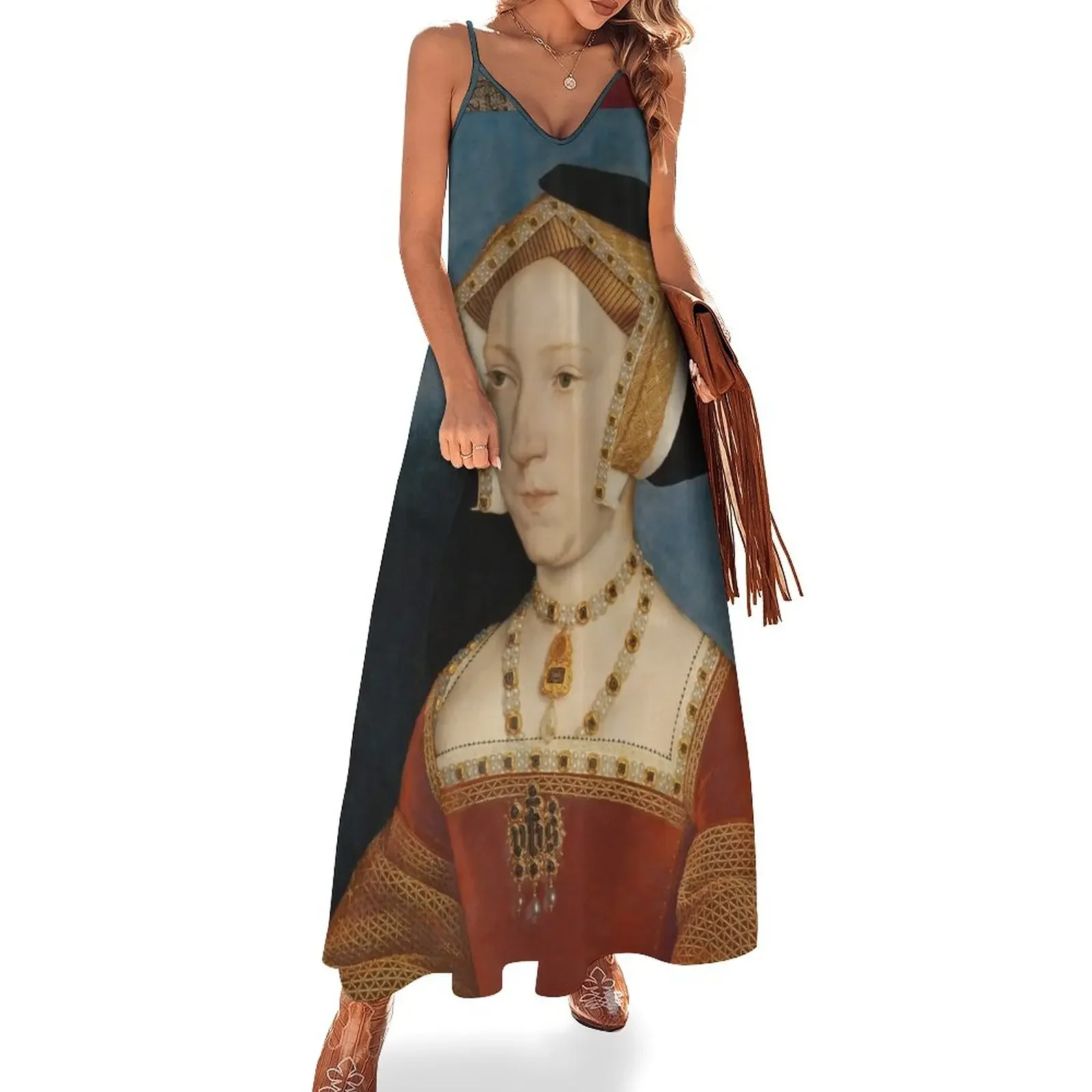 

Jane Seymour, Queen of England - Hans Holbein Sleeveless Dress prom dress 2024 Women's skirt elegant dress