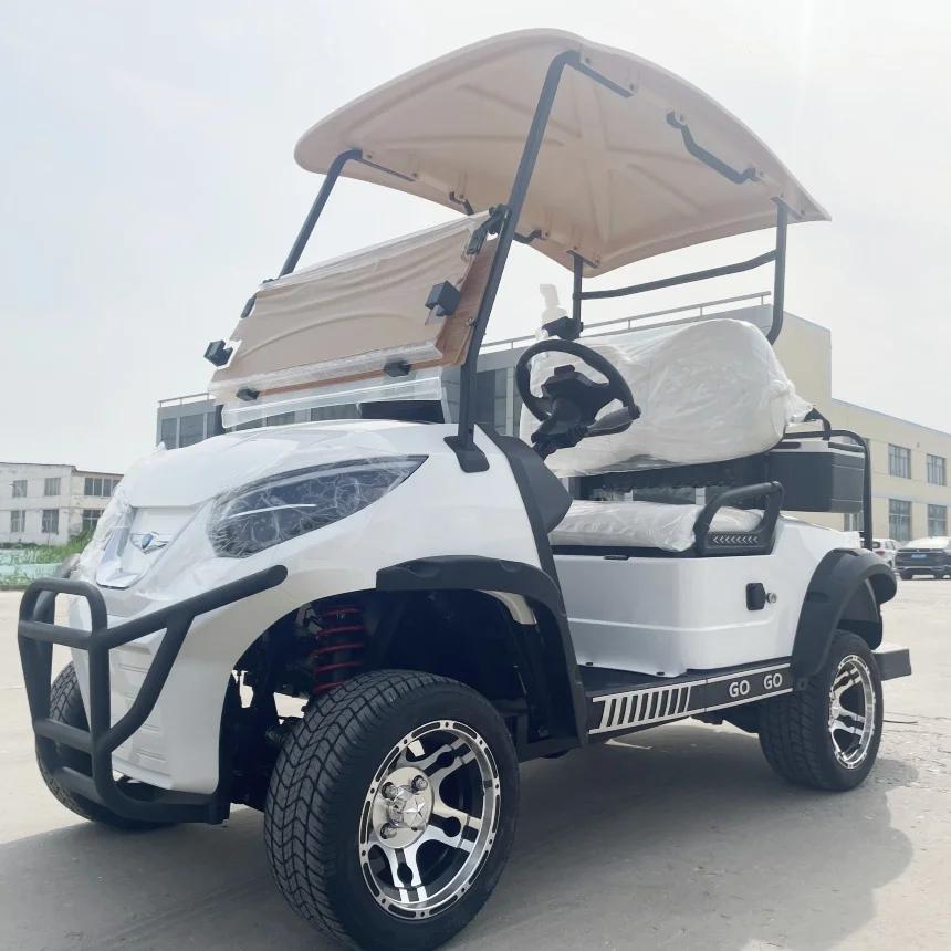 

Factory Customized 4 Seater Electric Golf Cart Lead-Acid Battery Powered Double Wishbone Independent Suspension Electric Scooter
