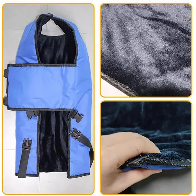 

AFOURT-Водонепроницаемое защитное одеяло для домашнего скота, мягкая ветрозащитная теплая куртка для теленка, утолщенная защитная куртка для икр