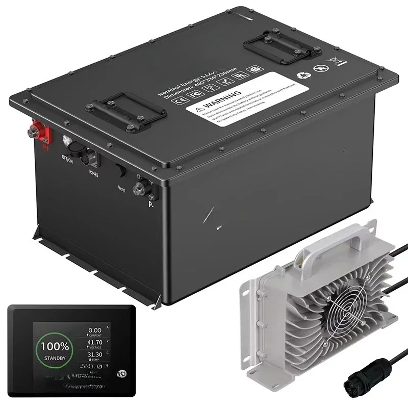 

US Stock 48v 60ah Lithium Battery Golf Cart 48v 105ah Lithium Golf Cart Battery With LCD Screen With 20A Charger