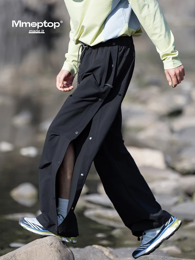 

Мужские повседневные брюки с широкими штанинами MMOPTOP, функциональные брюки-карго в стиле парашютиста, модные американские свободные прямые повседневные брюки