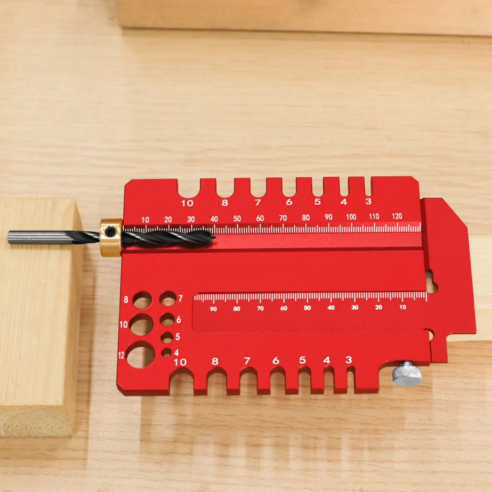 Woodworking Ruler Measuring Gauge Tenon Gauge for Workshop Home Improvement Garage Carpentry Furniture Making Project