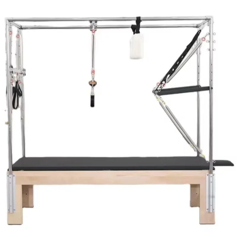 

YTYIN High Quality Five-Piece Reformer Machine Set Maple Wood PU For Professional Home Pilates Studio Good For Body Gym