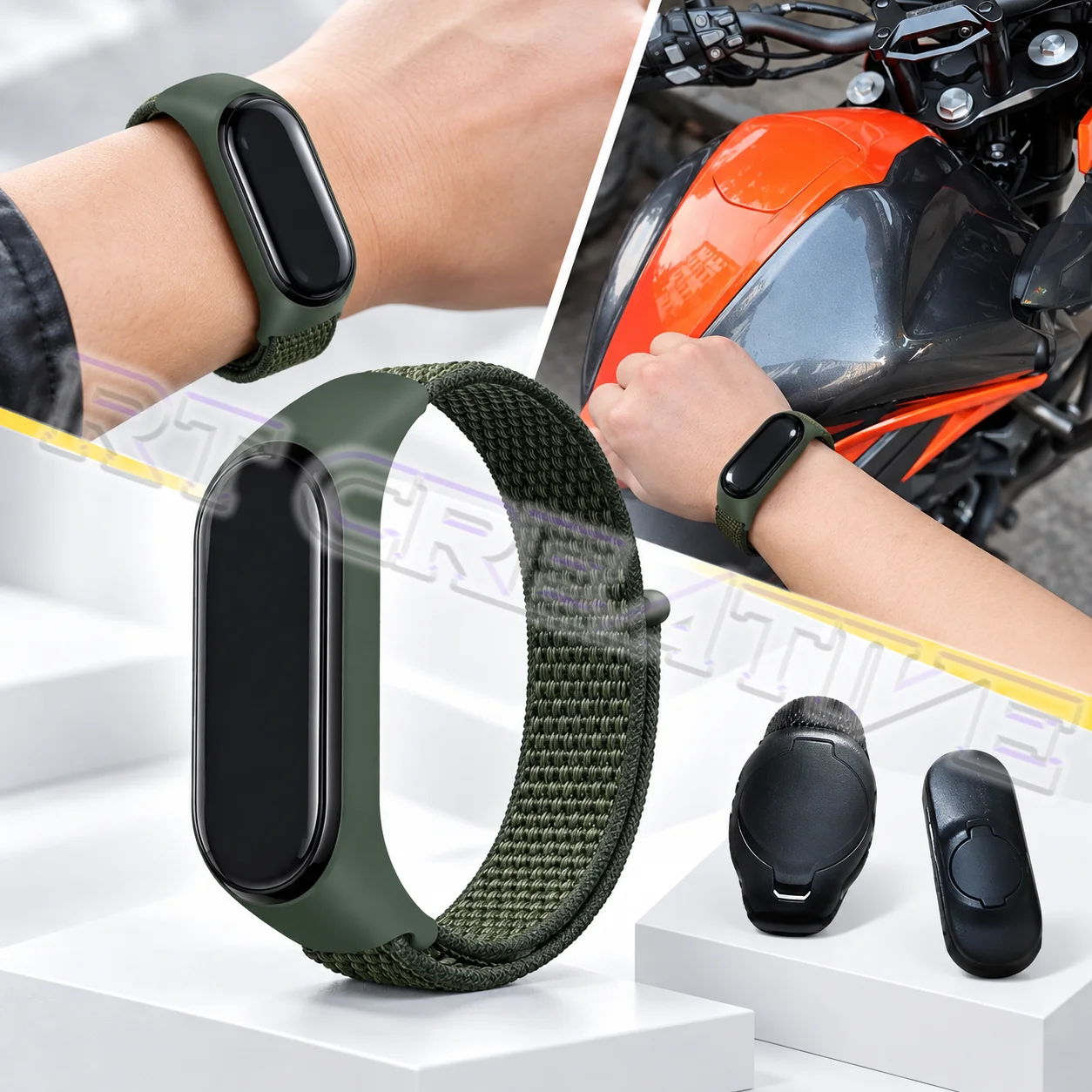 2024 ZONTES 368G/D/M/E/K Smart Key Chain Large Battery Smart Key Fob Protective Key Holder Motorcycle