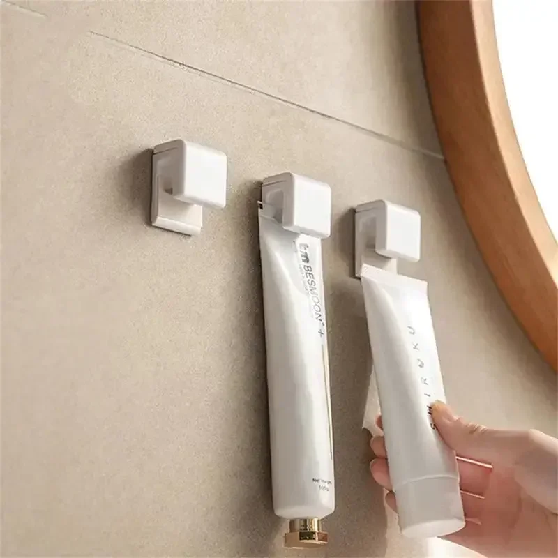 1/2/3/5/10pcs Punch-free Toothbrush Holder Wall-mounted Toothpaste Holder Storage Rack Holders Organizer Bathroom Accessories