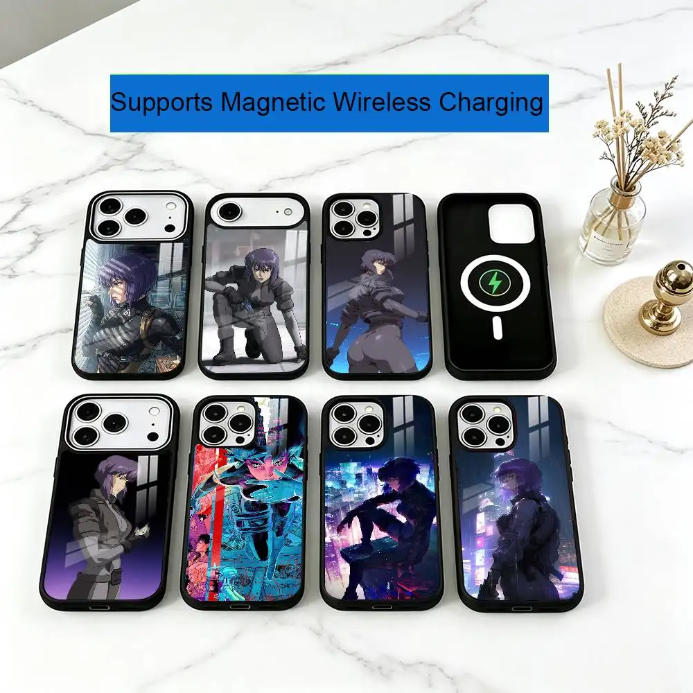 G-GitS M-Motoko Kusanagi Phone Case For iPhone17,16,15,14,13,12,11 Plus,Pro Compatible with magnetic wireless charging