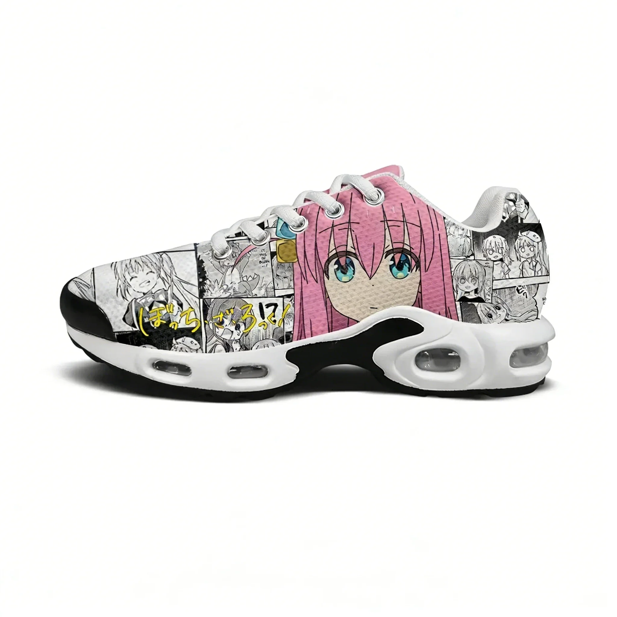 

Легкие спортивные кроссовки Bocchi the Rock с воздушной подушкой для мужчин, женщин и подростков, высококачественные кроссовки из сетчатой ткани на заказ для отдыха