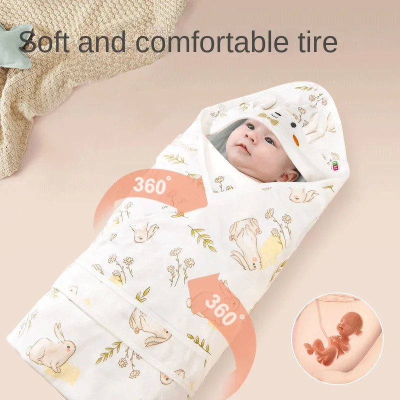 Baby Quilt Spring and Summer Biduole Newborn Thin Pure Cotton Quilt Newborn Baby Wrap Single Swaddle for New Birth Room