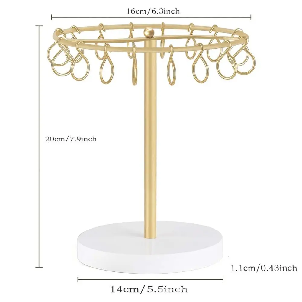 مع 16 قطعة السنانير مخلب كليب المنظمون قاعدة معدنية مستديرة دبوس الشعر عرض موقف سعة كبيرة القابلة للإزالة حامل قصاصة الشعر المنزل