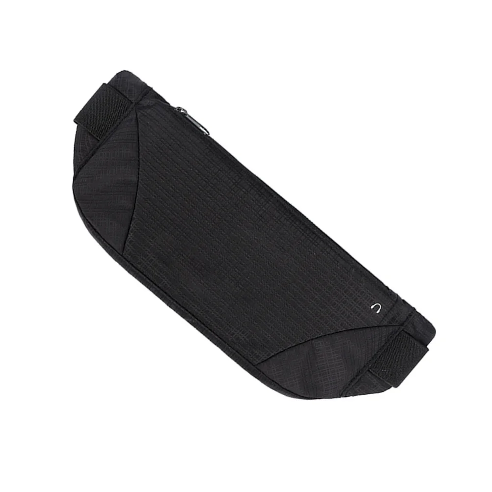 حقيبة خصر رياضية خفيفة الوزن مقاومة للماء باللون الأسود للجري والمشي لمسافات طويلة وركوب الخيل وحقيبة هاتف محمول رياضية قابلة للتعديل