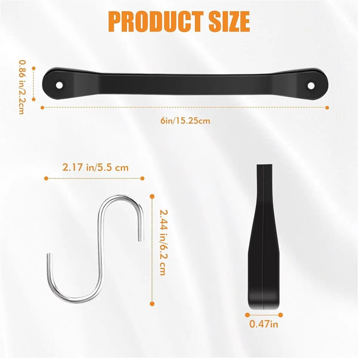 STOCK-6 Inch Rubber Bungee Cords with Hooks, 6 Pack Outdoor Bungee Cords with S-Hooks,Rubber Straps for Truck,Motorcycle,Tarps