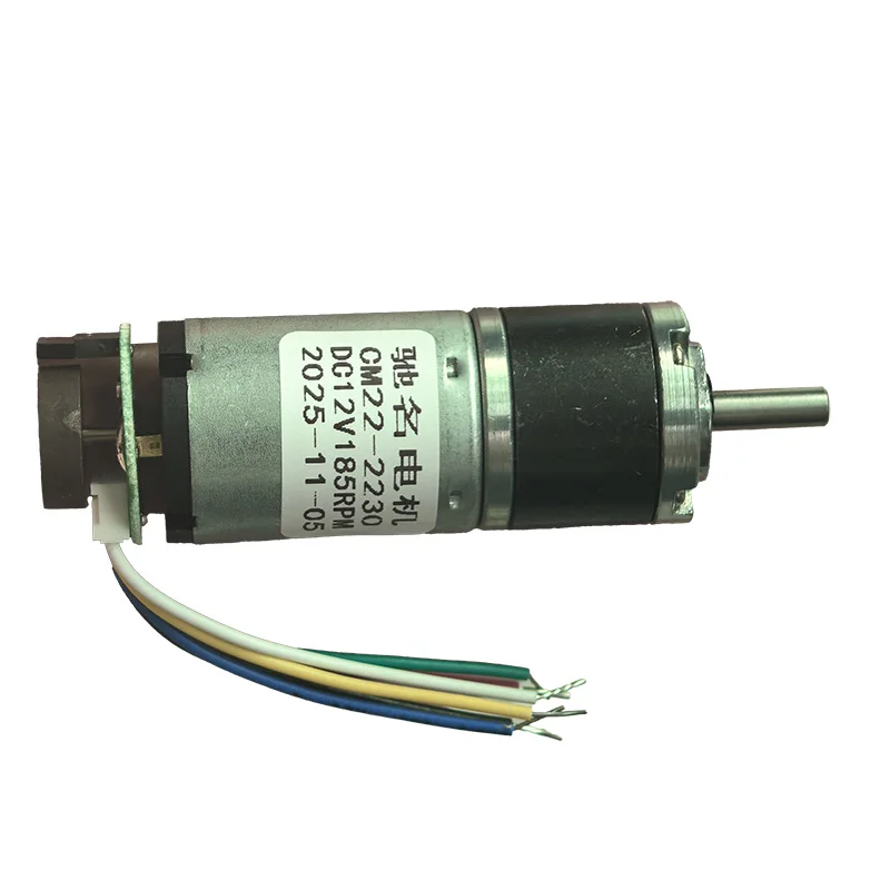 CM22-2230B 12V 24V DC Micro 22mm planetary reducer motor with encoder low to high speed large Torque