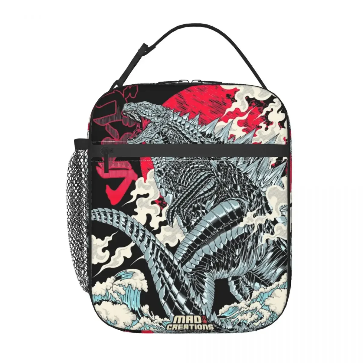 Godzillaed The King Of Monster Thermal Insulated Lunch Bag for Picnic Kaiju Portable Food Bag Thermal Cooler Lunch Boxes