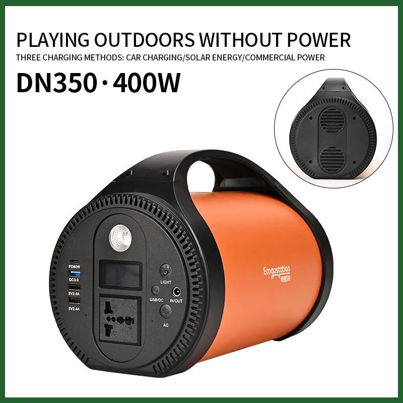 Przenośna stacja zasilania 500W z akumulatorem LiFePO4, 432Wh, podwójna żywotność, przenośna stacja zasilania 120000mAh, bateria kempingowa 220V