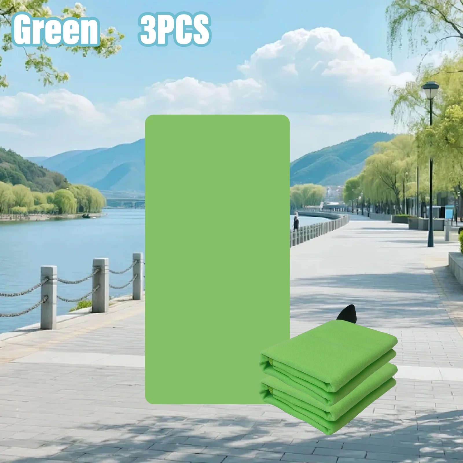 Super Sized Nano Fiber Beach Towel 40cm X 80cm Quick Absorbent Sand-Free Lightweight for Outdoor And Travel Use