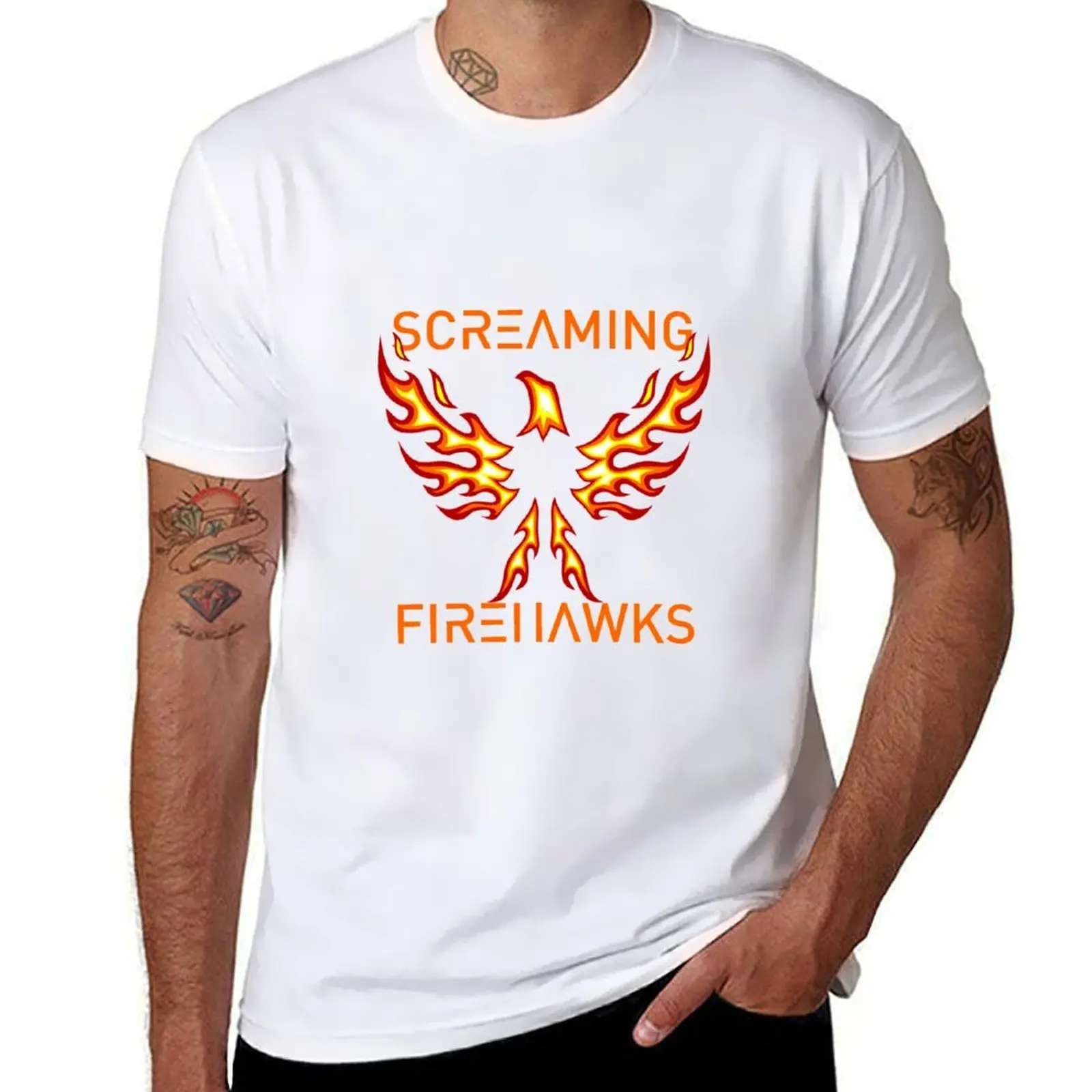 

Minimalist Screaming Firehawks For The Expanse T-Shirt cotton t shirts man 100% t shirt man cotton T-Shirt