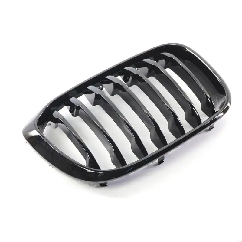 

462A 1 Pair of Car for M Look Shiny Black Painted 7 Slats Front Kidney Grill Grille Compatible for X3 G01 G08 G02 2018-202