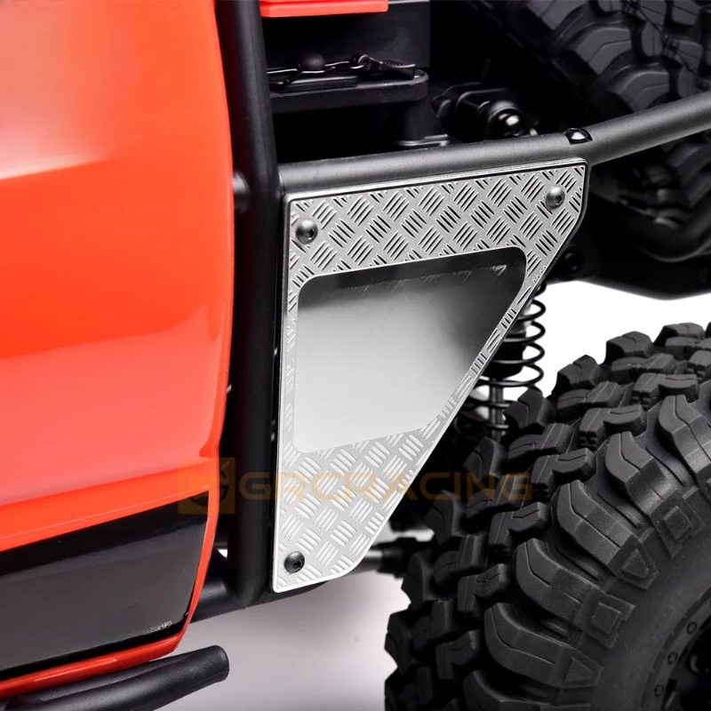 Simulierter Überrollkäfig aus Edelstahl, seitliches dekoratives Stück für 1/6 RC Crawler Car Traxxas Axial SCX6 TRAIL HONCHO Upgrade-Teile